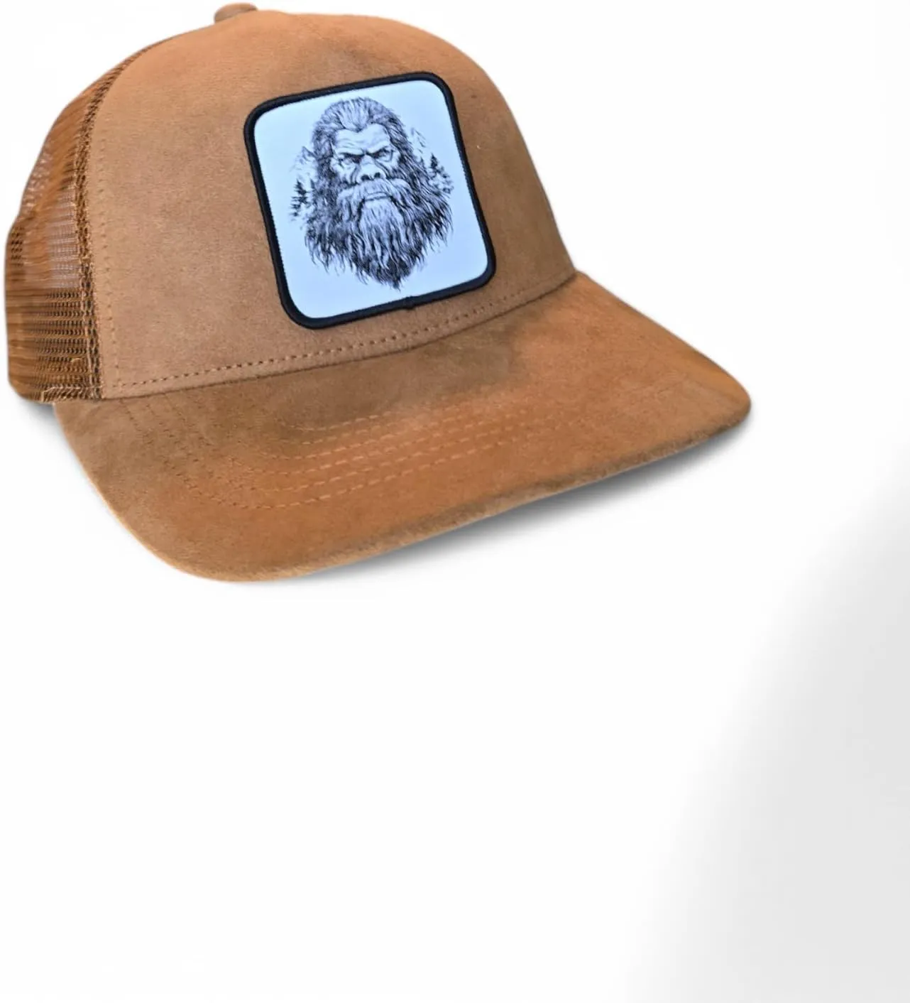 Men's Trucker Hat - Suede Snapback 5-Panel Cap, Mesh Back, Stylish Baseball Cap for Casual Wear, Outdoor & Everyday Fashion