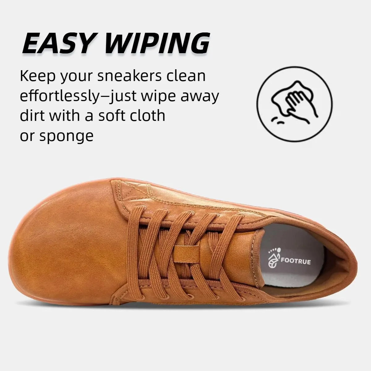 Mens Womens Minimalist Barefoot Sneakers Leather Shoes Wide Toe Box Zero Drop Walking Shoes