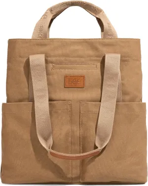 Montana West x Lee Canvas Tote Bag for Women with 2 Front Pockets Top-Handle Handbag & Shoulder Bag