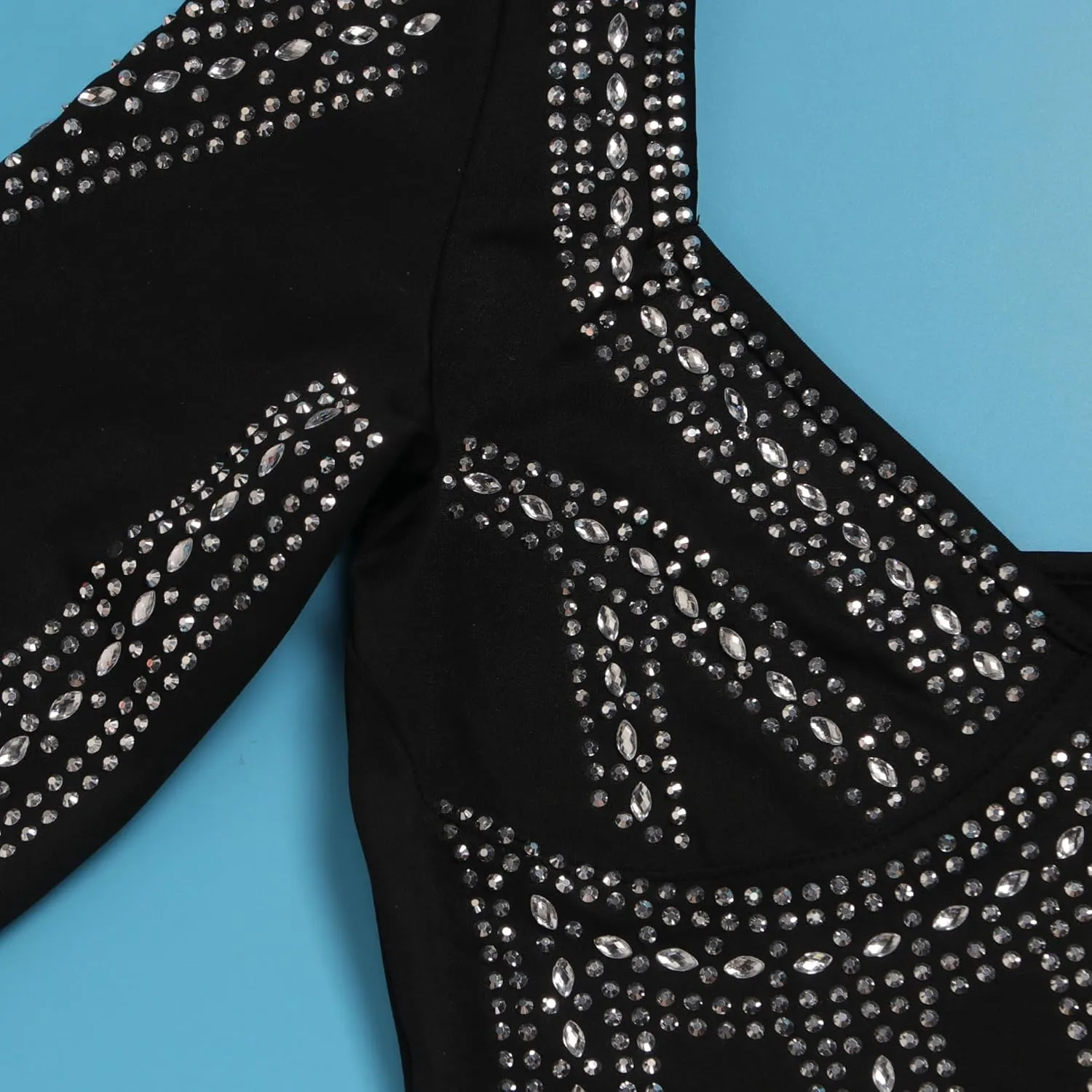 Nagfar Women Rhinestone and Sequin Birthday Party Sexy Club Night Out Holiday New Years Formal Dress