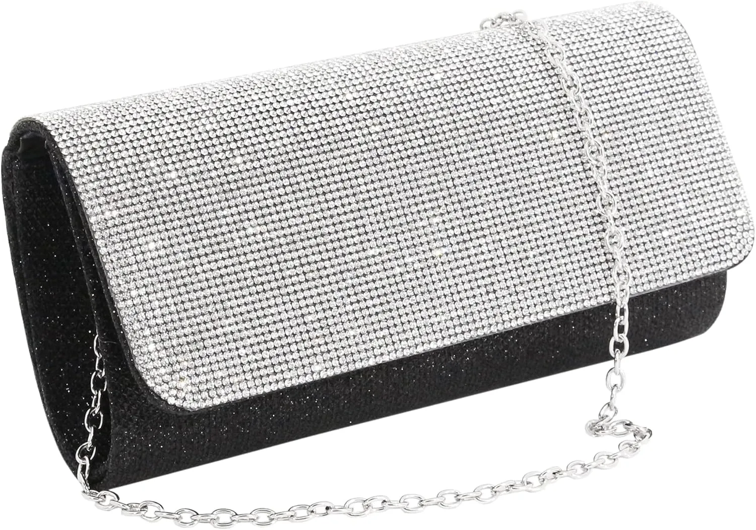 Naimo Flap Dazzling Small Clutch Bag Evening Bag With Detachable Chain