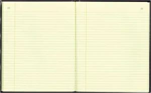 NATIONAL Brand Texhide Series Record Book, 10.375 x 8.375" Black, 150 Pages (56211), Black/Burgundy