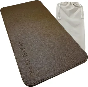 Neverfull MM Base Shaper, Bag Shaper for LV Never full Bags and other LV Totes, Vegan Leather (Brown, MM)
