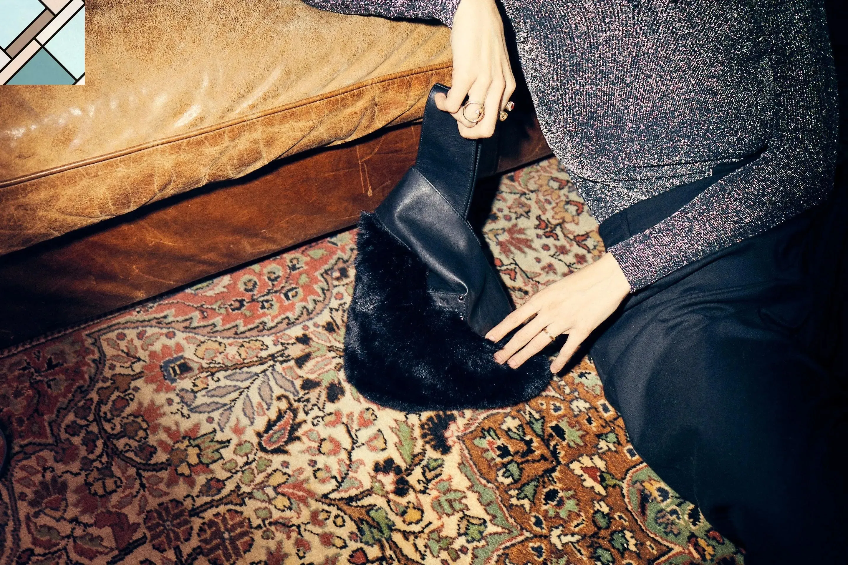 New Faux Fur diForm Bag