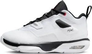 NIKE Jordan Stay Loyal 3 Big Kids' Shoes (FB9922-106, White/Black/University Red) Size 5.5