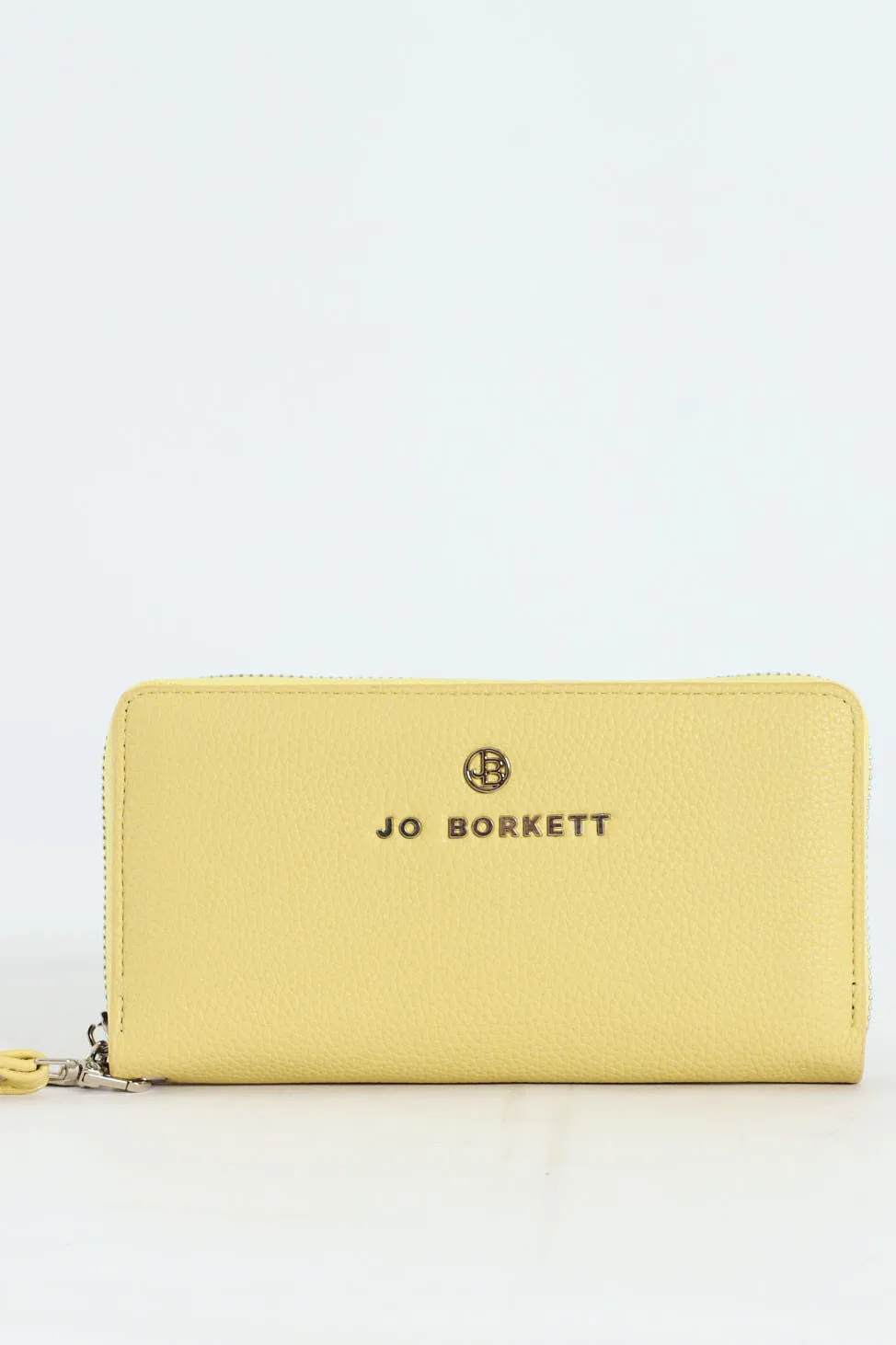 Nikki Pebble Zip Around With Hand Strap - Lemon