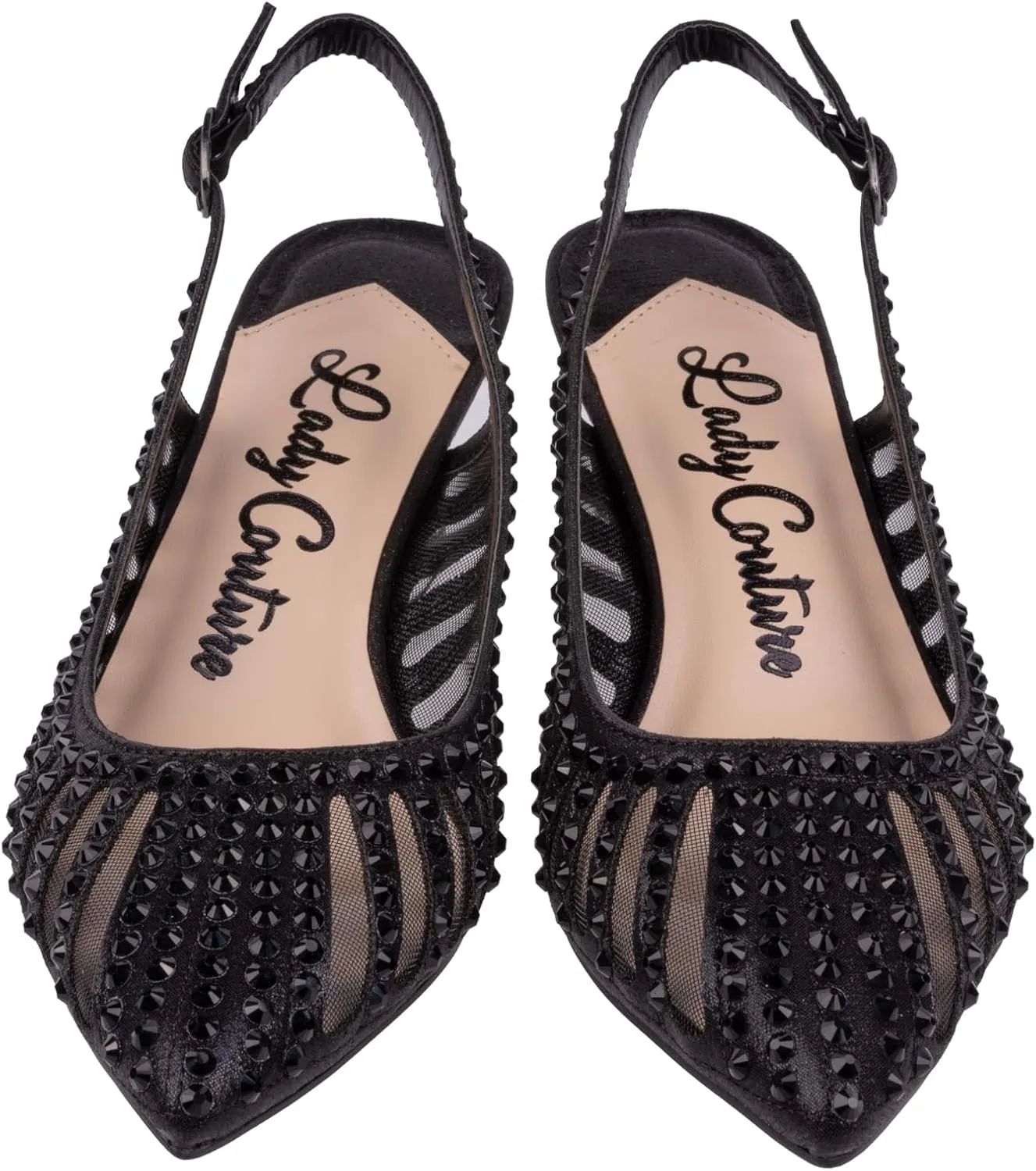 Ninety Union Lady Couture Rosita Mesh Rhinestone Heel Slingback