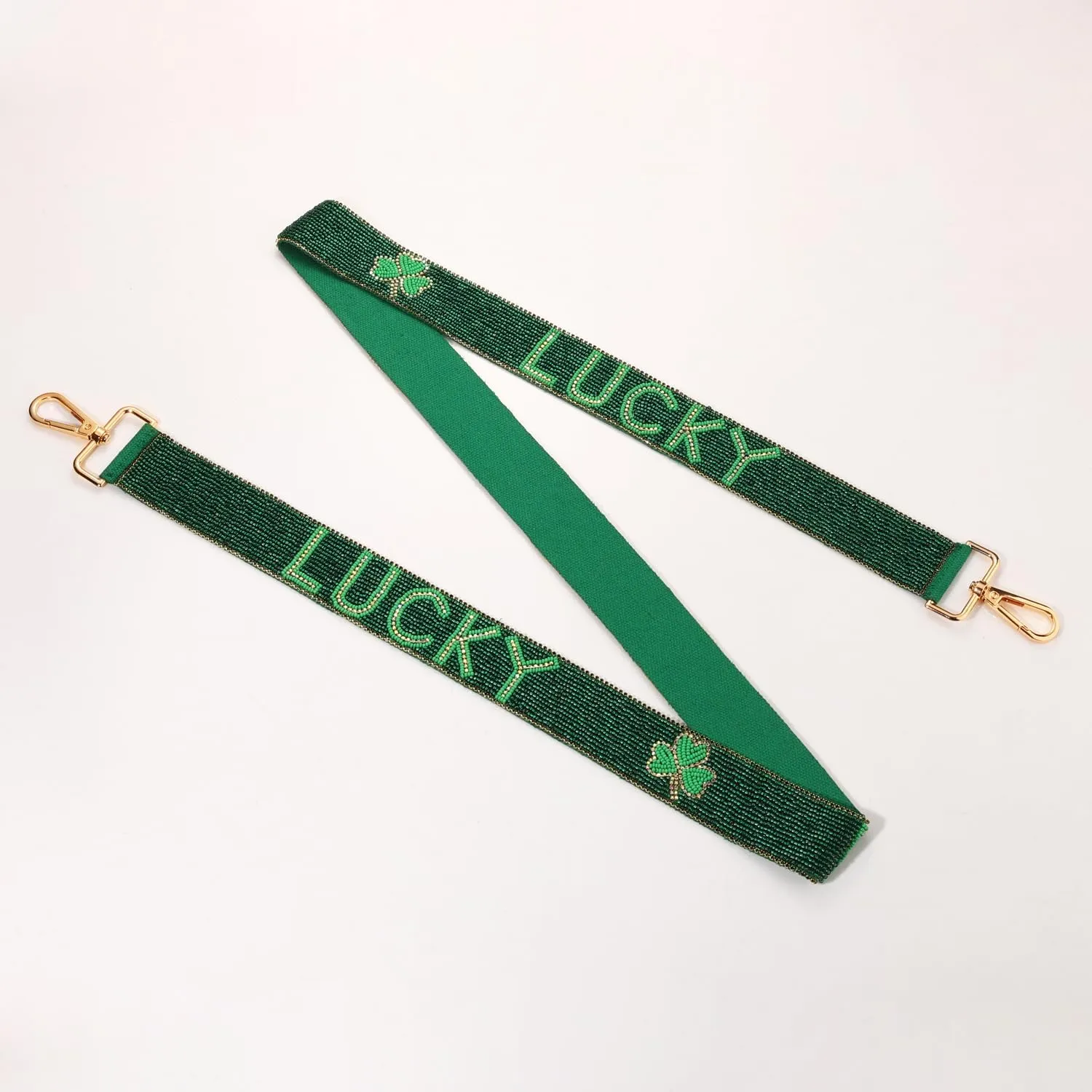 NLCAC Beaded Purse Strap Replacement Crossbody Bag Strap Mardi Gras Valentines Day Holiday Crossbody Strap for Bags