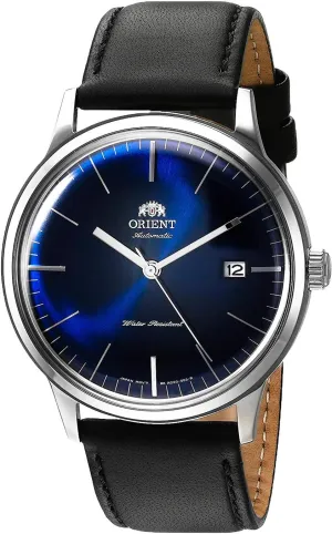 Orient '2nd Gen Bambino Version III' Japanese Automatic Stainless Steel and Leather Dress Watch