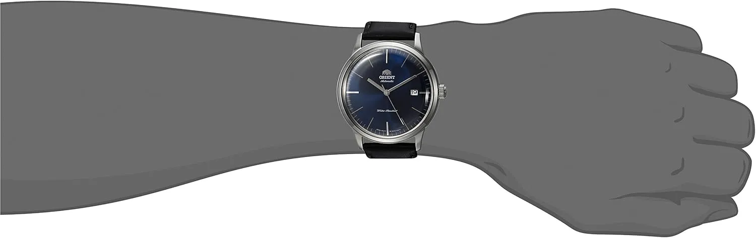 Orient '2nd Gen Bambino Version III' Japanese Automatic Stainless Steel and Leather Dress Watch