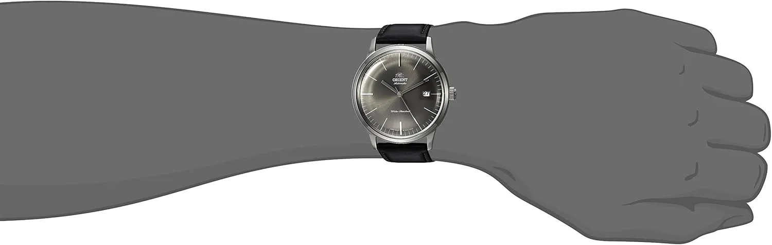 Orient '2nd Gen Bambino Version III' Japanese Automatic Stainless Steel and Leather Dress Watch