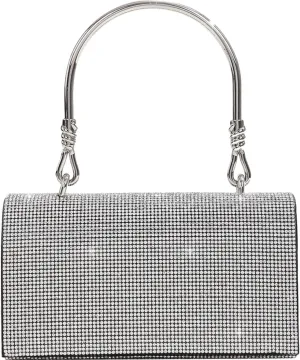 PartyKindom Rhinestone Crossbody Bag Rhinestone Evening Bag Women Handbag Portable Purse Fashion Women Purse
