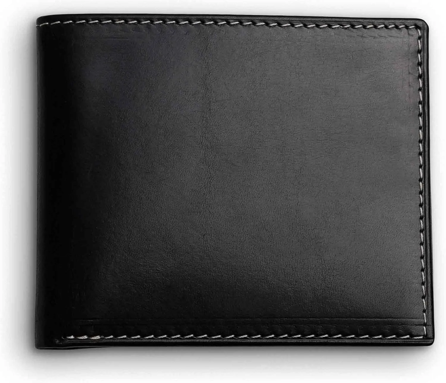 PEGAI Standard Leather Bifold Wallet For Men | Minimalist RFID Blocking Slim Wallet For Men With Credit Card Holder | Edward Italian (Black & Red)