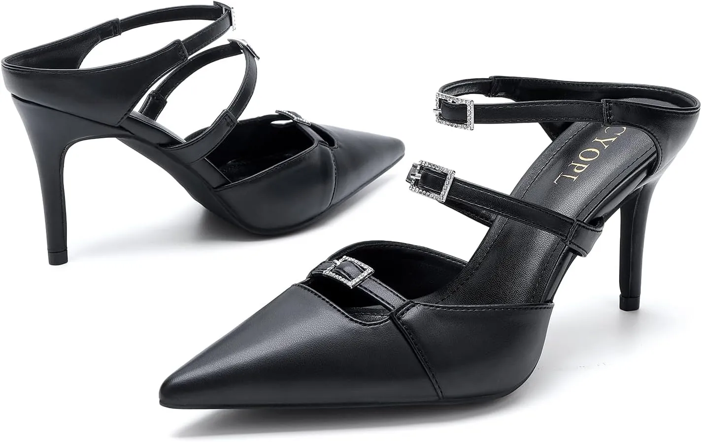 Pointed Toe Heels for Women, Closed Toe Stiletto Pumps Shoes