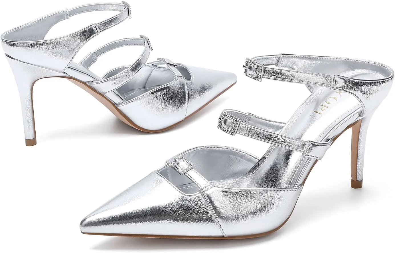 Pointed Toe Heels for Women, Closed Toe Stiletto Pumps Shoes