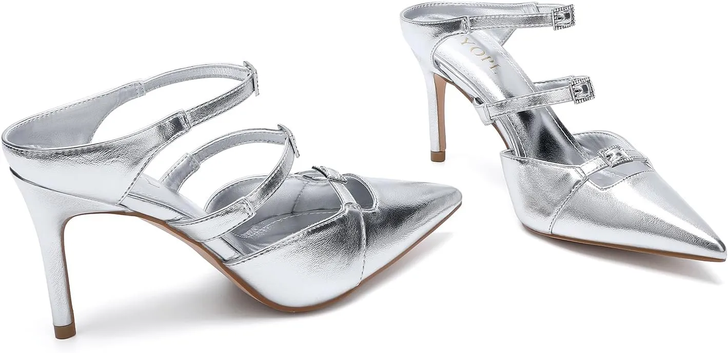 Pointed Toe Heels for Women, Closed Toe Stiletto Pumps Shoes