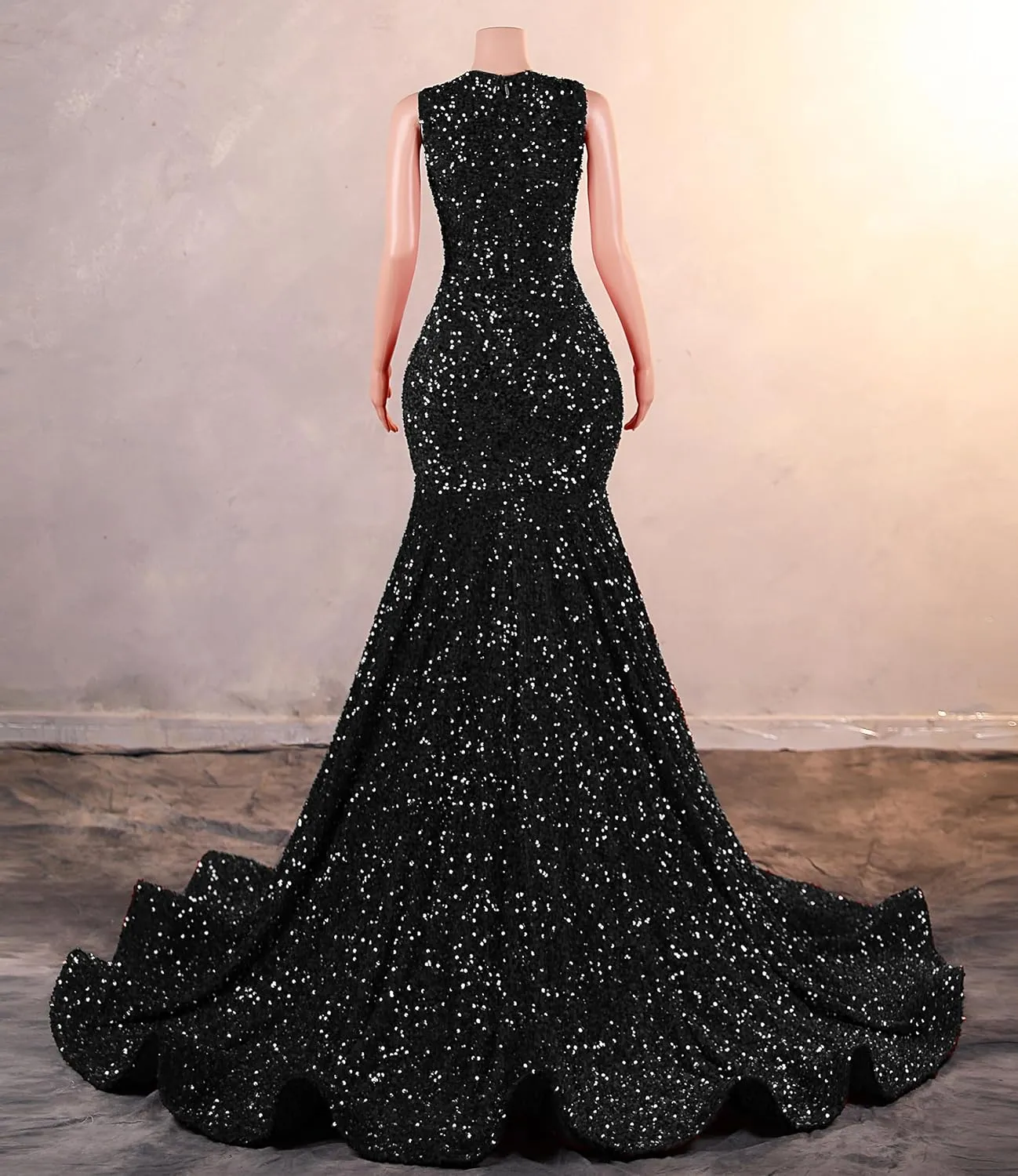 Prom Dresses Sequin Beaded Applique Mermaid Celebrity Gala Pageant Evening Party Gown