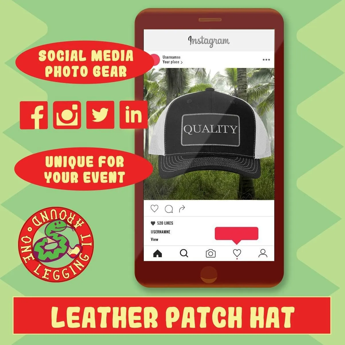 Purification Operator Ii AF - Leather Black Patch Engraved Trucker Hat