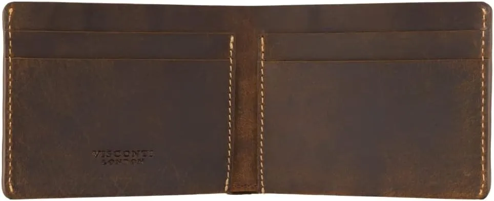 Raw Collection Dollar Unlined Very Slim Leather Wallet RW49 (Tan)