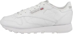 Reebok Cl Leather Women's Foam-Cover Sockliner Slim Toe Trainers (White, US 8)