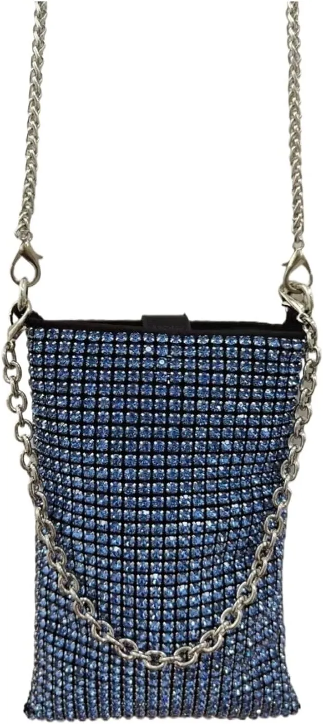 Rhinestone Bags Shiny Rhinestone Evening Chain Clutch Party Bag Women Handbag And Purse Shoulder Mini