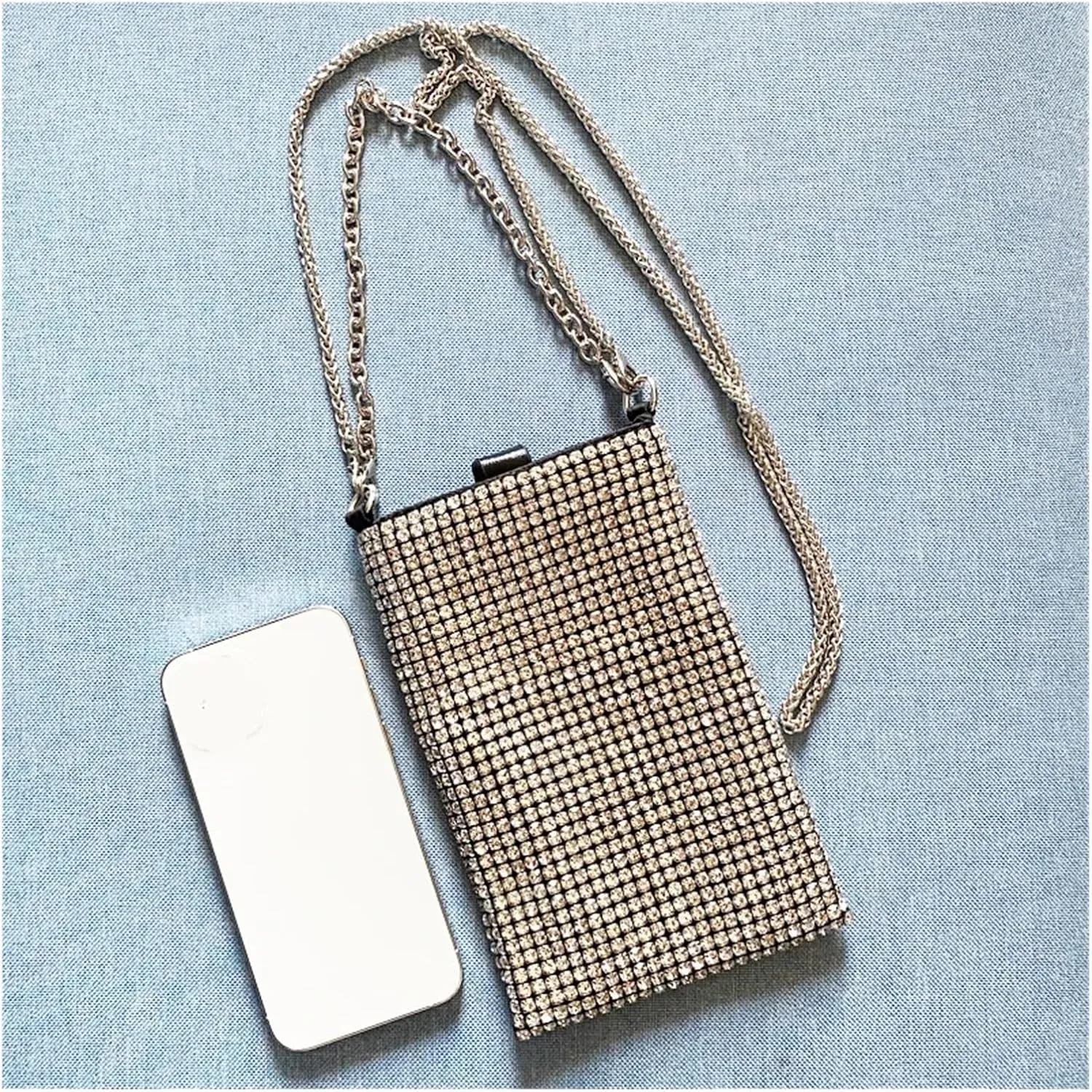 Rhinestone Bags Shiny Rhinestone Evening Chain Clutch Party Bag Women Handbag And Purse Shoulder Mini