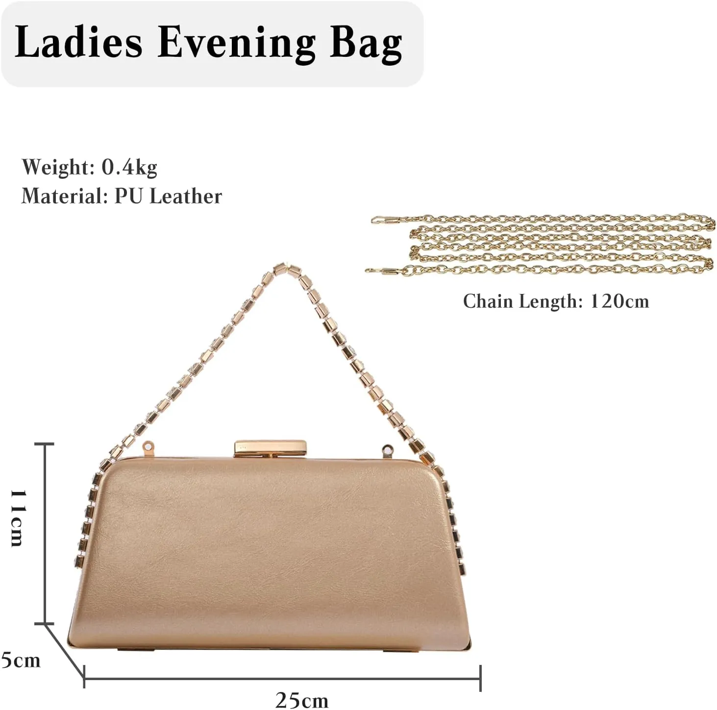 Rhinestone Clutch Bag Sparkly Evening Bag for Women Bridal Wedding Purse Glitter Shoulder Bag Crystal Crossbody Bag
