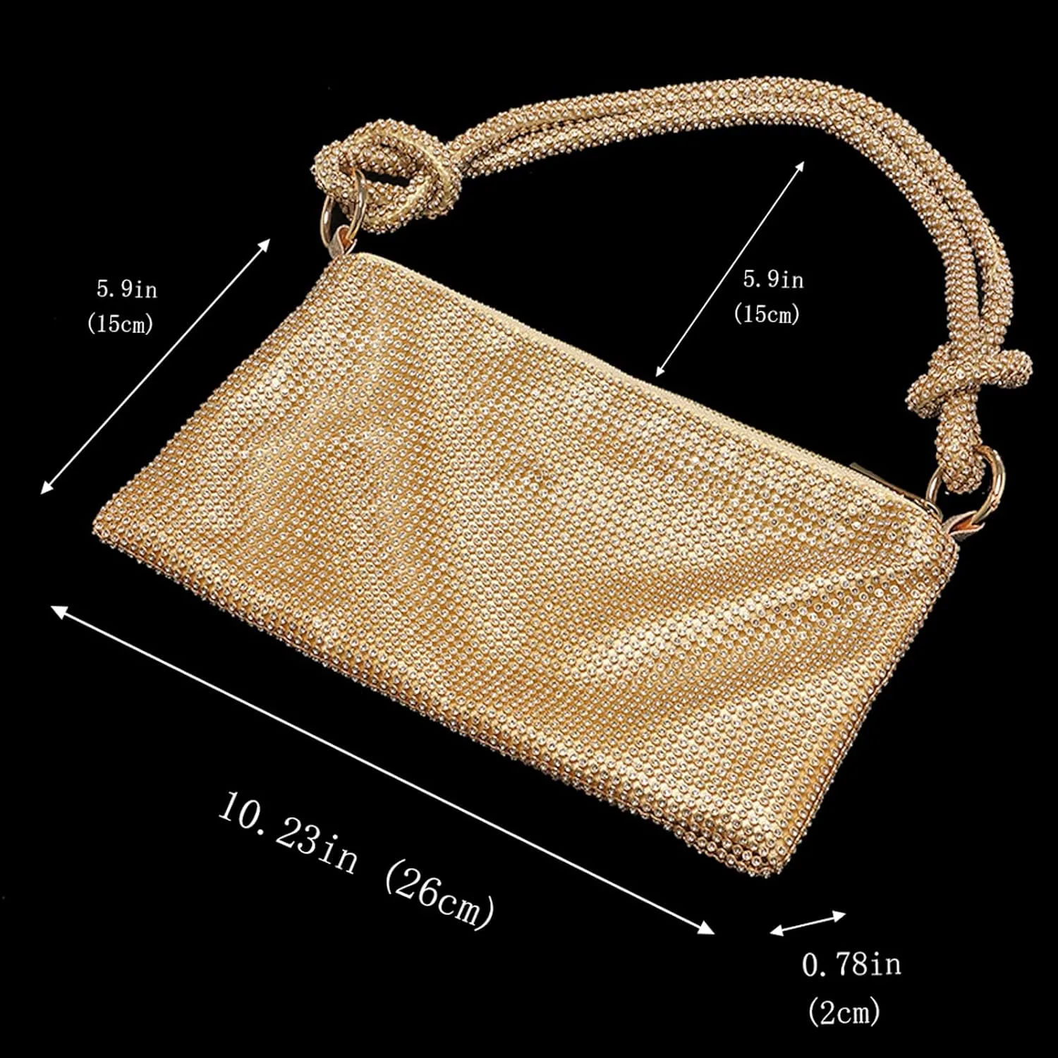 Rhinestone Purse Sparkly Bag Crystal Evening Clutch Bag for Women Evening Prom Rhinestone Handbag Bling Hobo Bag
