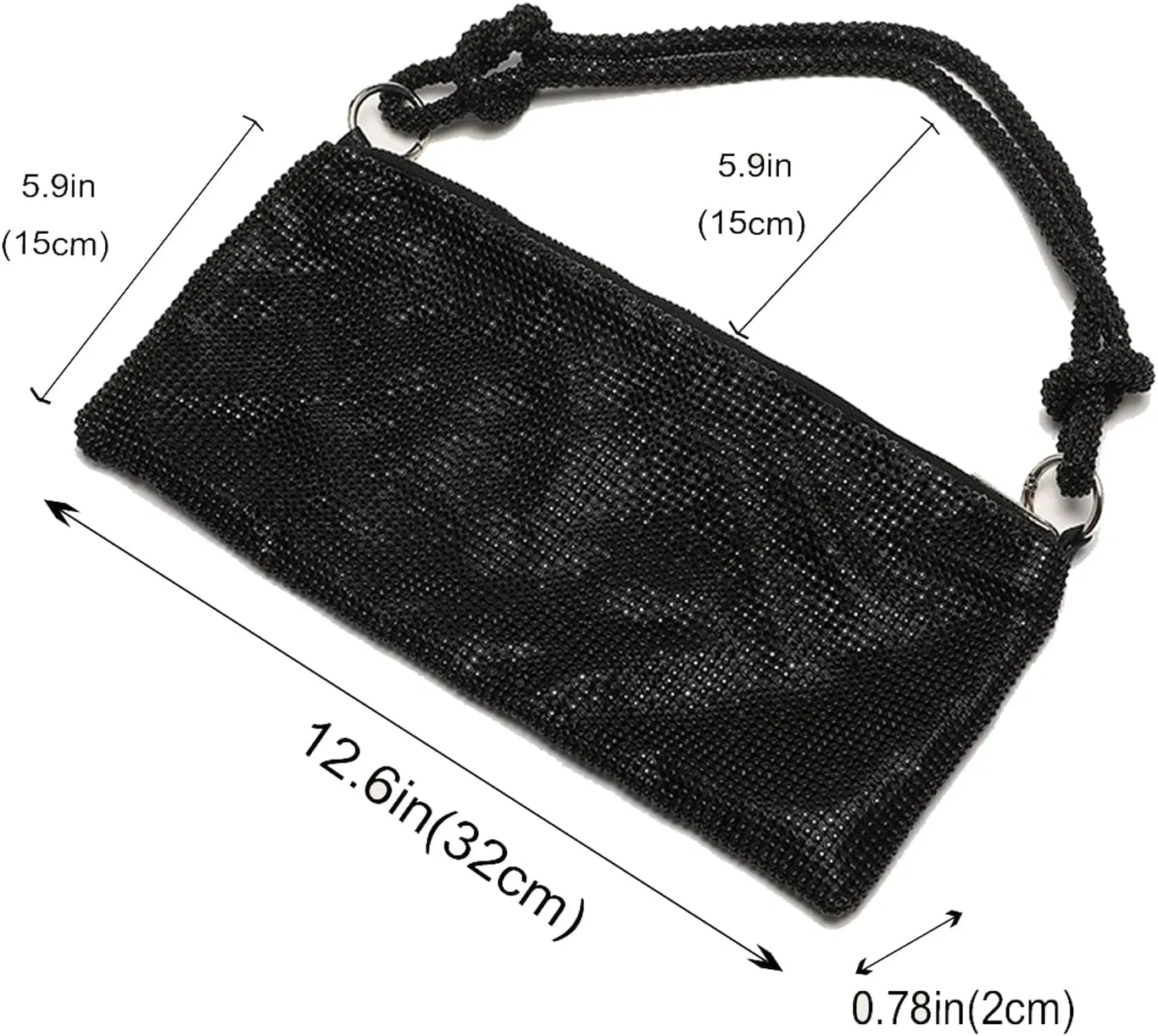 Rhinestone Purse Sparkly Bag Crystal Evening Clutch Bag for Women Evening Prom Rhinestone Handbag Bling Hobo Bag