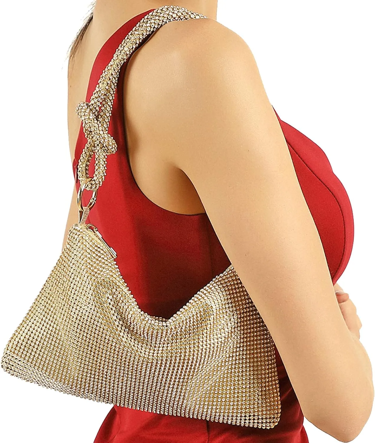 Rhinestone Purse Sparkly Bag Crystal Evening Clutch Bag for Women Evening Prom Rhinestone Handbag Bling Hobo Bag