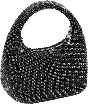 Rhinestone Tote Bags for Women Shiny Evening Shoulder Handbags Clutch Purses Party Wedding