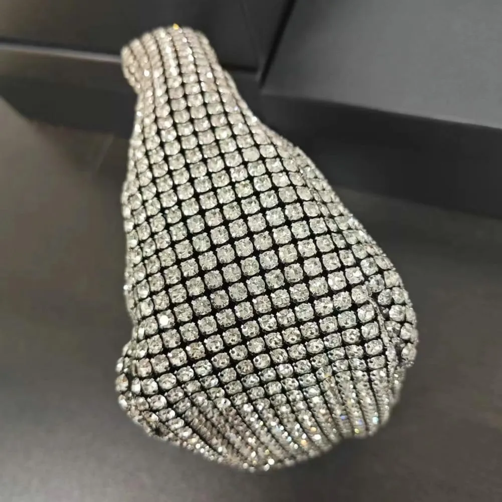 Rhinestone Tote Bags for Women Shiny Evening Shoulder Handbags Clutch Purses Party Wedding