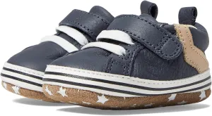 Robeez Baby Boys First Kicks, Adam Navy Leather, 3-6 Months
