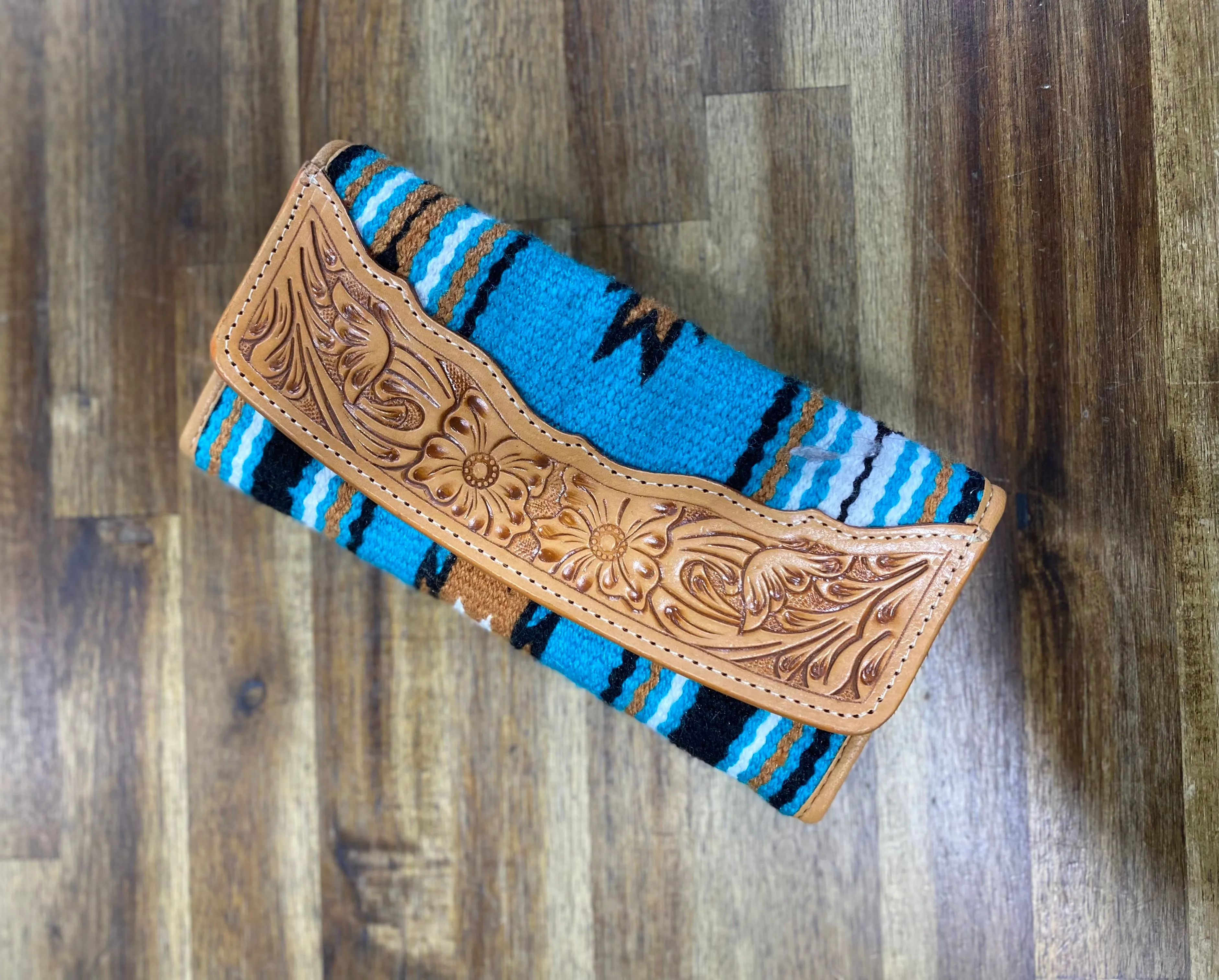 Saddle Blanket Trifold Wallet