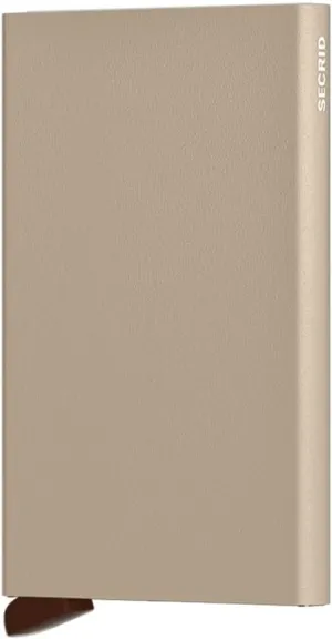 SECRID Minimal Wallet, Unisex Cowhide Leather Cardprotector, Powder Desert, RFID Protected, Slim, Adult
