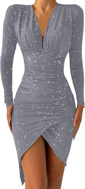 Sequin Dress for Women Christmas Party Dress for Women Sparkly Sparkly Wedding Guest Dress Sequin Midi Dress