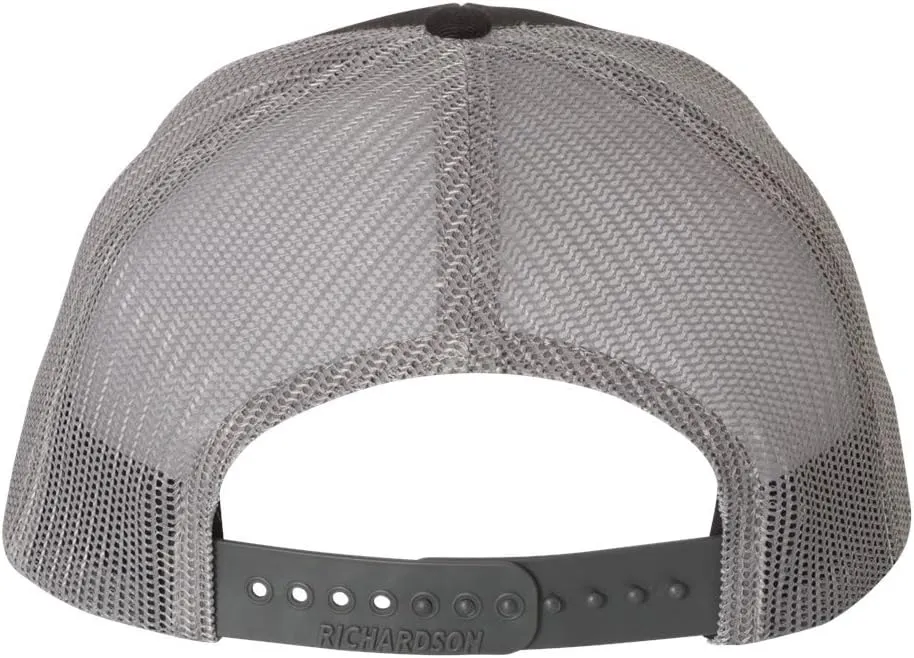 Shelby Cobra Snake Logo Carbon Fiber Color Leather Patch Richardson 112 Snapback Trucker Hat Cap