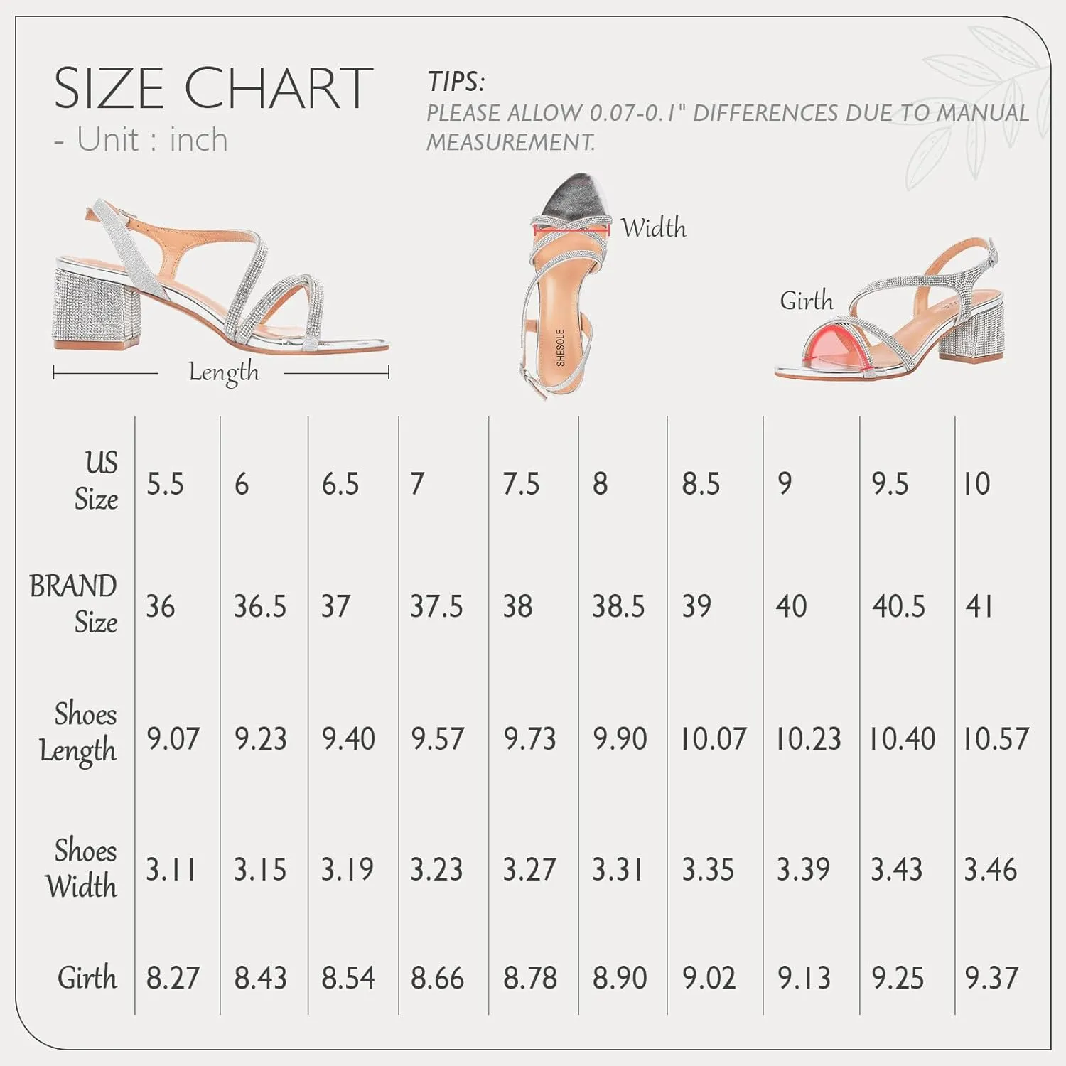 SheSole Women's Strappy Low Chunky Block Heels Sandals Open Toe Sparkly Rhinestone Wedding Prom Formal Evening Shoes
