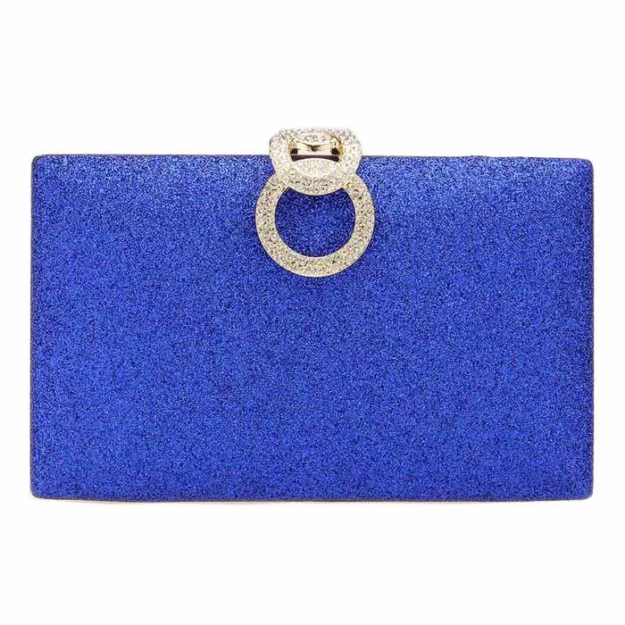 Shimmery Evening Clutch Crossbody Bag by Madeline Love