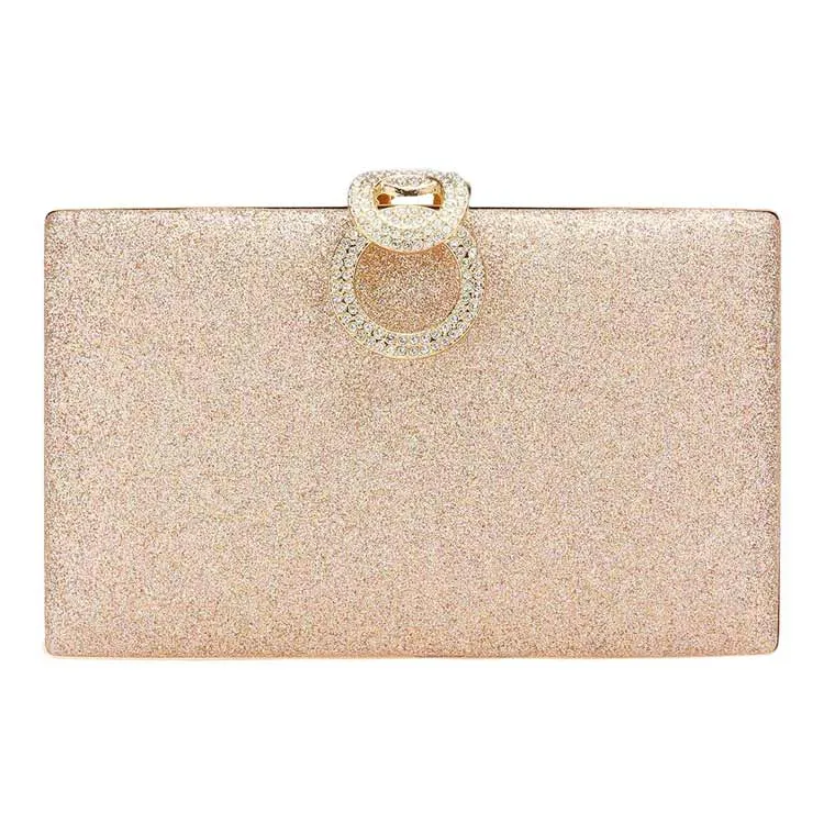 Shimmery Evening Clutch Crossbody Bag by Madeline Love