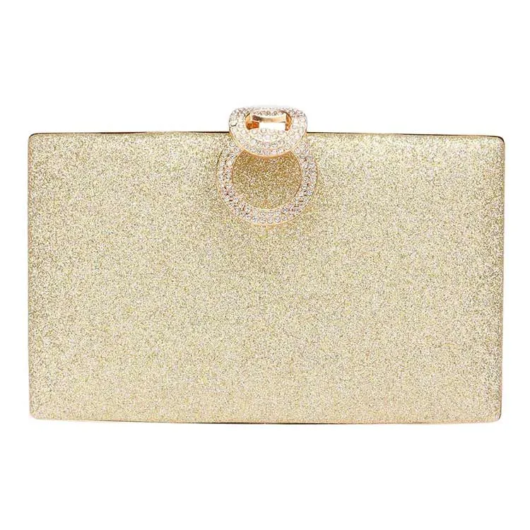 Shimmery Evening Clutch Crossbody Bag by Madeline Love