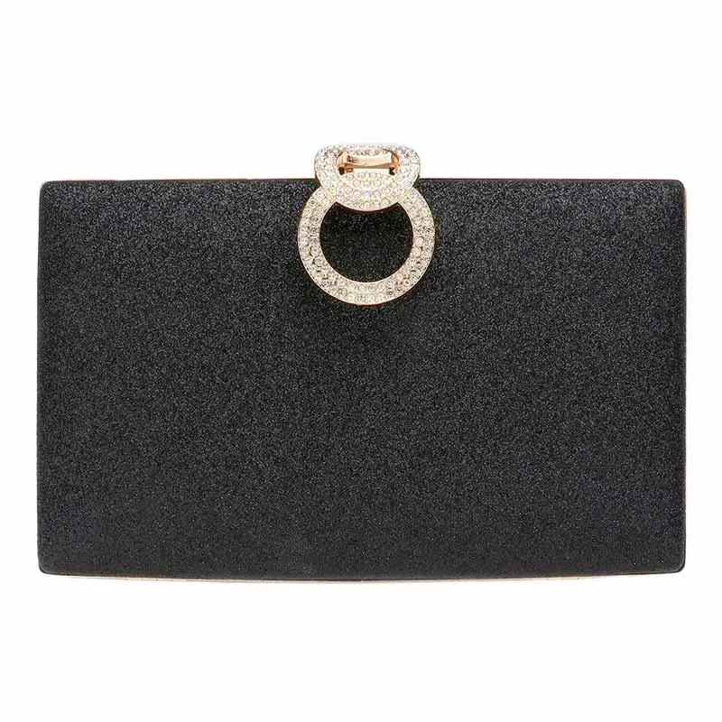 Shimmery Evening Clutch Crossbody Bag by Madeline Love