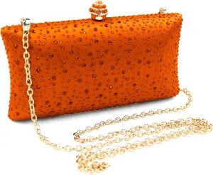 Simcat Women Handbags Rhinestone Evening Bags Party Purse Prom Wedding Bride Crystal Party Clutches Bag with Chain
