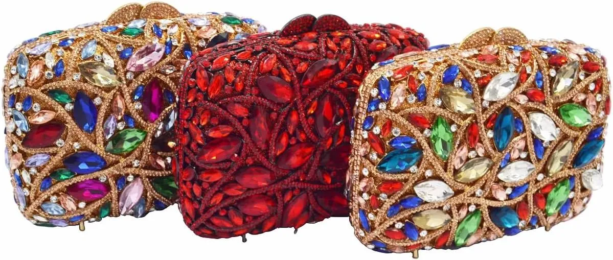 Sparkly Rhinestone Purse for Women Full Diamond Evening Clutch Bag Party Wedding Luxury Crystal Handbags