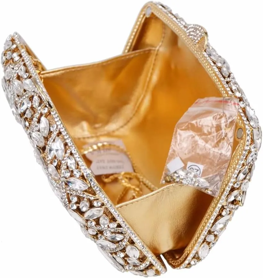 Sparkly Rhinestone Purse for Women Full Diamond Evening Clutch Bag Party Wedding Luxury Crystal Handbags