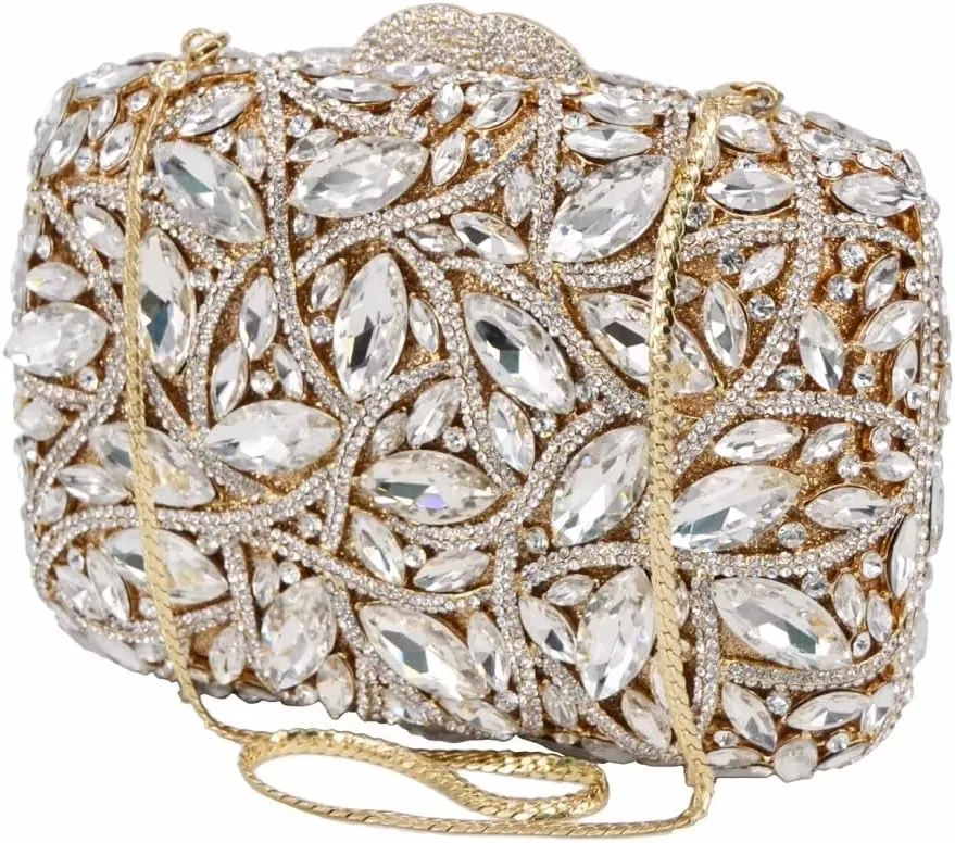 Sparkly Rhinestone Purse for Women Full Diamond Evening Clutch Bag Party Wedding Luxury Crystal Handbags