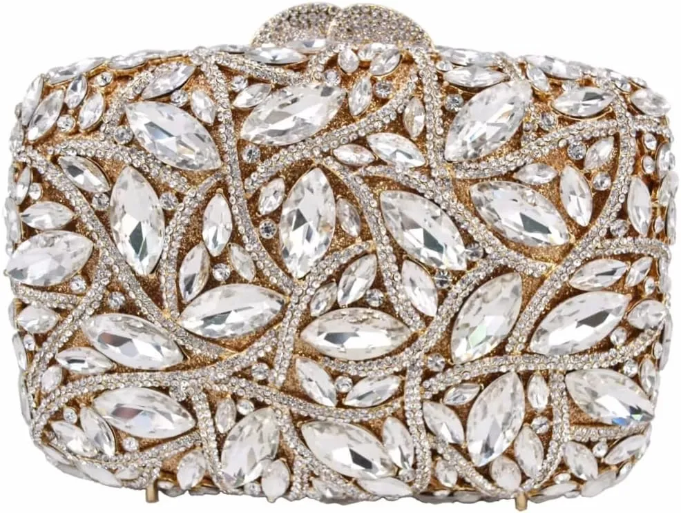 Sparkly Rhinestone Purse for Women Full Diamond Evening Clutch Bag Party Wedding Luxury Crystal Handbags