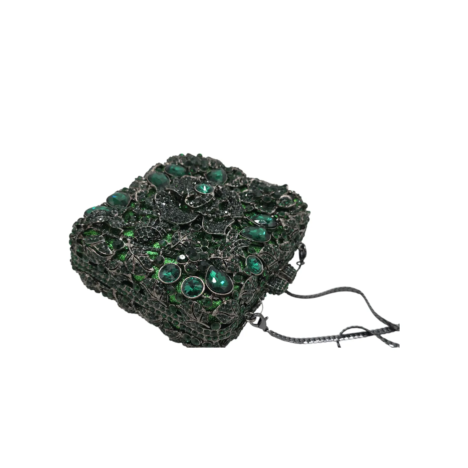 Square shape Rose Flower Clutch