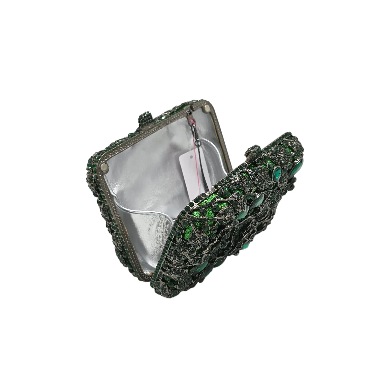 Square shape Rose Flower Clutch