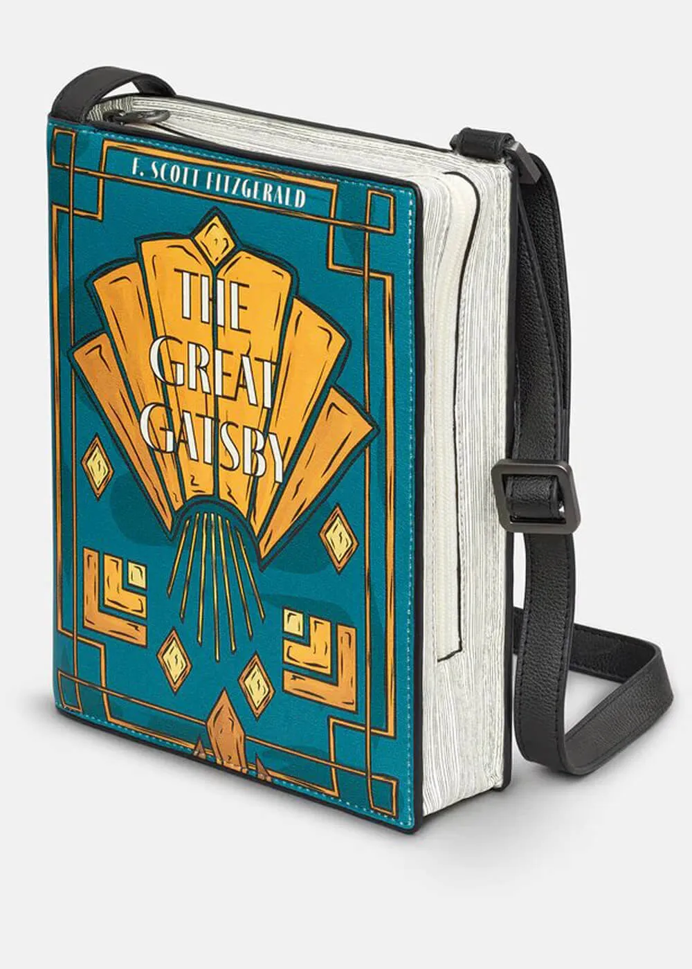 Succubus Bags Books Great Gatsby Vegan Schoudertas Zwart